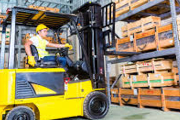 Warehouse storage and forklift handling